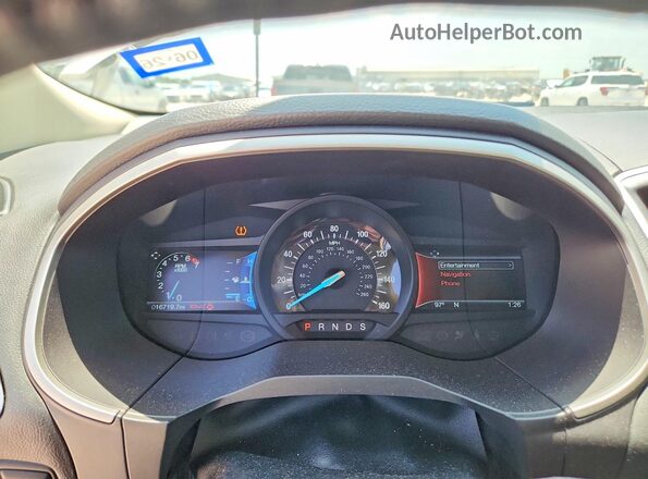 2FMPK3J91GBC06598 2016 FORD EDGE Silver Vista del cuadro de instrumentos
