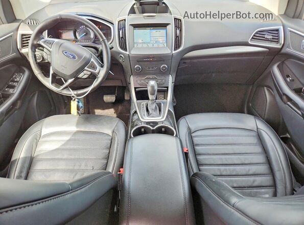 2FMPK3J91GBC33705 2016 FORD EDGE Silver Widok deski rozdzielczej