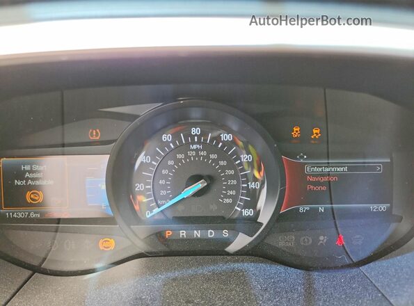 2FMPK3J91GBC33705 2016 FORD EDGE Silver Widok zestawu wskaźników