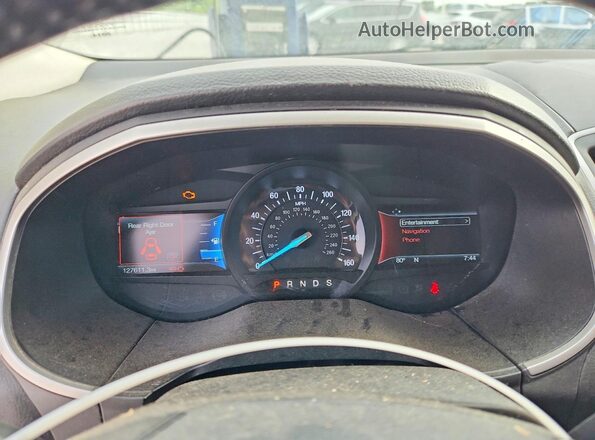 2FMPK3J91HBC43958 2017 FORD EDGE White ხელსაწყოთა პანელის ხედი