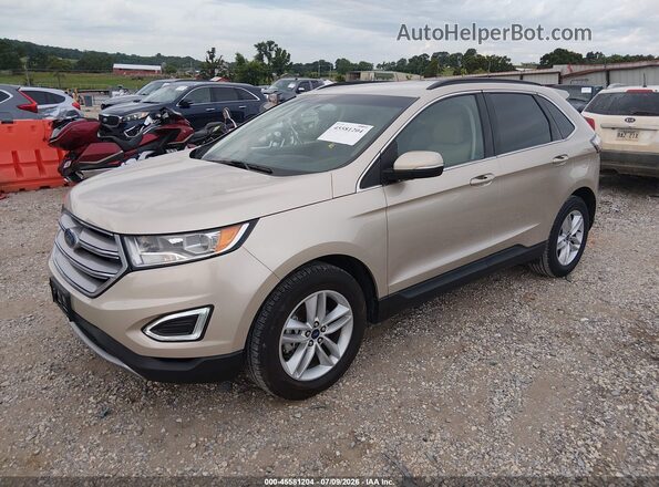 2FMPK3J91JBB09991 2018 FORD EDGE Gold წინა მარცხენა ხედი სამი მეოთხედიდან