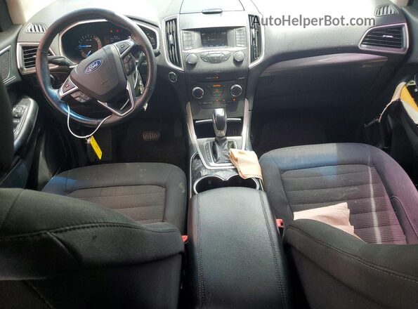 2FMPK3J91JBB23146 2018 FORD EDGE Белый Вид панели приборов