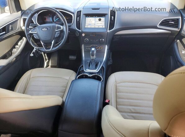 2FMPK3J91JBC25174 2018 FORD EDGE Blue Առջևի վահանակի տեսք