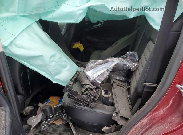 2FMPK3J91JBC59132 2018 FORD EDGE Burgundy Rear seats view