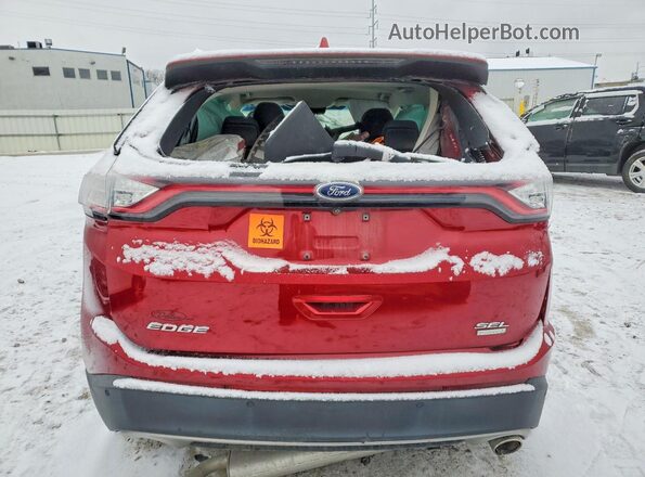 2FMPK3J91JBC59132 2018 FORD EDGE Burgundy Rear view