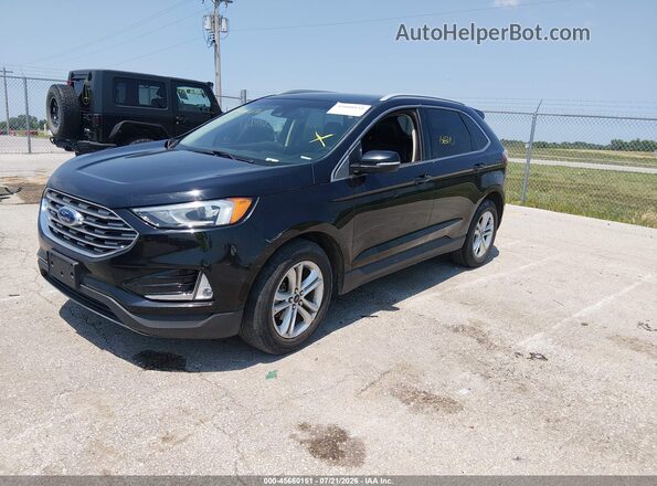 2FMPK3J91LBA44160 2020 FORD EDGE Black Առջևի ձախ երեք քառորդ տեսարան