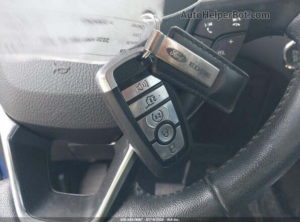 2FMPK3J91LBA83024 2020 FORD EDGE Blue Widok deski rozdzielczej