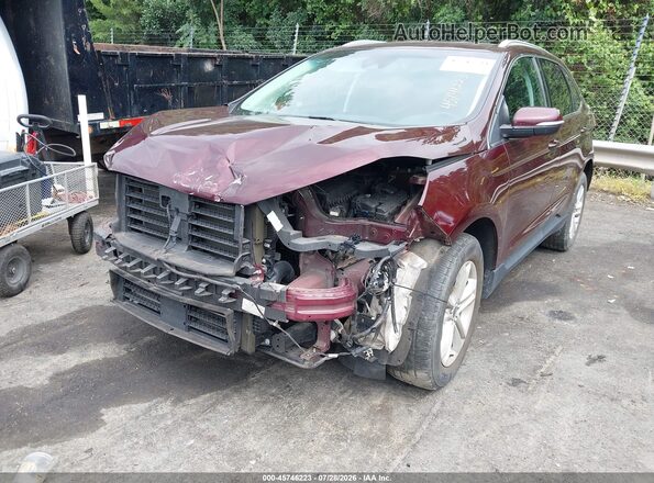 2FMPK3J91LBA84786 2020 FORD EDGE Maroon წინა მარცხენა ხედი სამი მეოთხედიდან