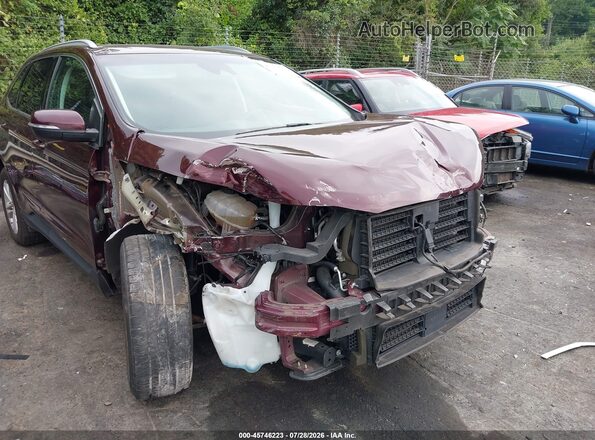 2FMPK3J91LBA84786 2020 FORD EDGE Maroon წინა ხედი