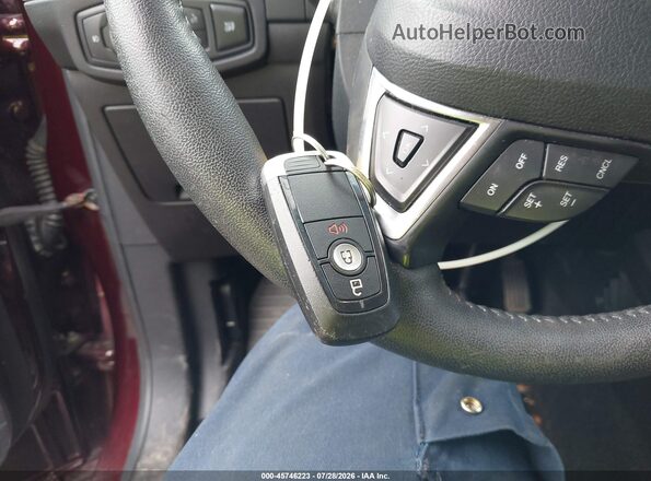 2FMPK3J91LBA84786 2020 FORD EDGE Maroon წინა პანელის ხედი