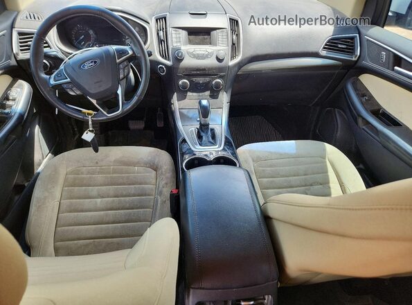 2FMPK3J92HBB88341 2017 FORD EDGE White Widok deski rozdzielczej