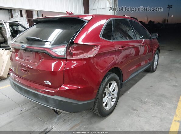 2FMPK3J92JBC01255 2018 FORD EDGE Бордовый Задняя правая четверть