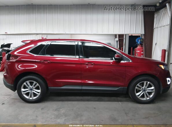 2FMPK3J92JBC01255 2018 FORD EDGE Бордовый Панорамный вид салона 360°