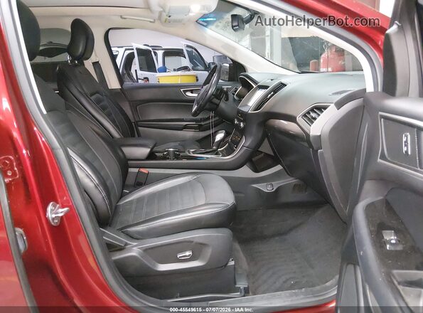 2FMPK3J92JBC01255 2018 FORD EDGE Бордовый Вид салона спереди