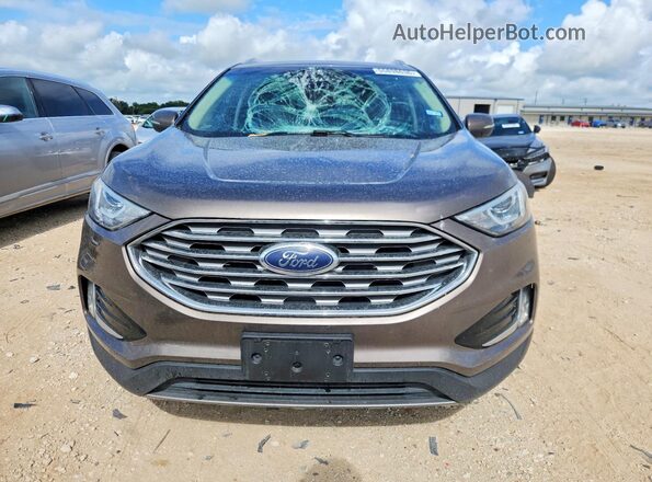 2FMPK3J92KBB36702 2019 FORD EDGE Gray Widok z przodu