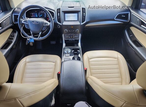 2FMPK3J92KBB36702 2019 FORD EDGE Gray Widok deski rozdzielczej