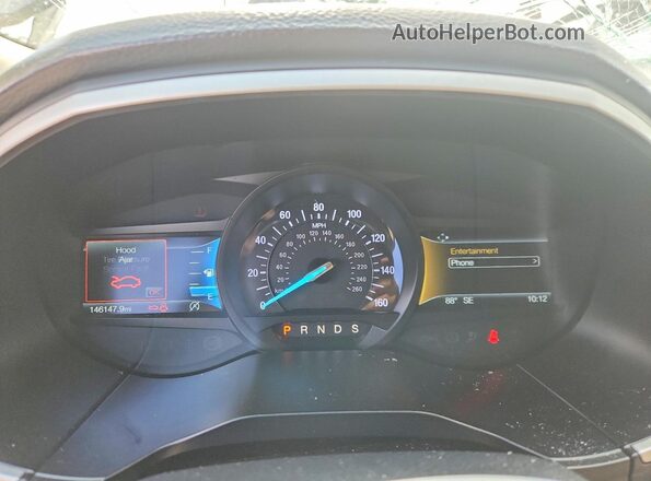2FMPK3J92KBB36702 2019 FORD EDGE Gray Widok zestawu wskaźników