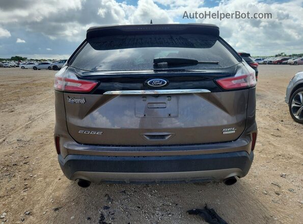 2FMPK3J92KBB36702 2019 FORD EDGE Gray Widok z tyłu