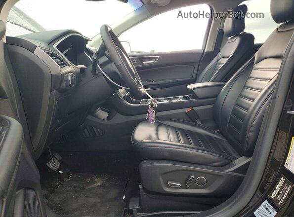 2FMPK3J92KBC35150 2019 FORD EDGE Black წინა სალონის ხედი