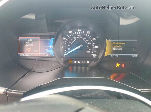 2FMPK3J92LBA11295 2020 FORD EDGE Blue Instrument cluster view
