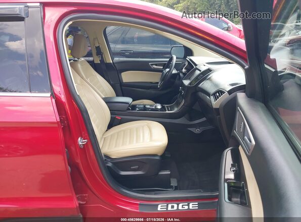 2FMPK3J92LBA23348 2020 FORD EDGE Red Vista interior delantera