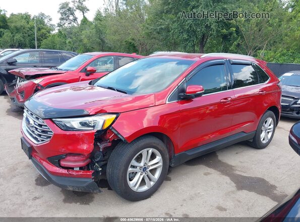2FMPK3J92LBA23348 2020 FORD EDGE Red Vista interior de 360 grados