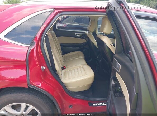 2FMPK3J92LBA23348 2020 FORD EDGE Red Vista de la etiqueta del VIN