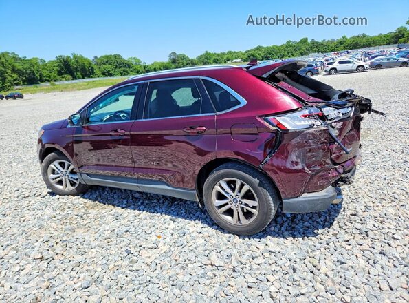 2FMPK3J92LBA57614 2020 FORD EDGE Maroon Trasero izquierdo