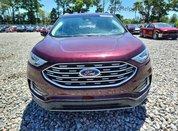 2FMPK3J92LBA57614 2020 FORD EDGE Maroon Vista frontal