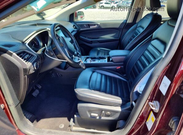 2FMPK3J92LBA57614 2020 FORD EDGE Maroon Vista interior delantera