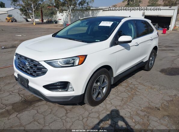 2FMPK3J92MBA36733 2021 FORD EDGE White Առջևի ձախ երեք քառորդ տեսարան