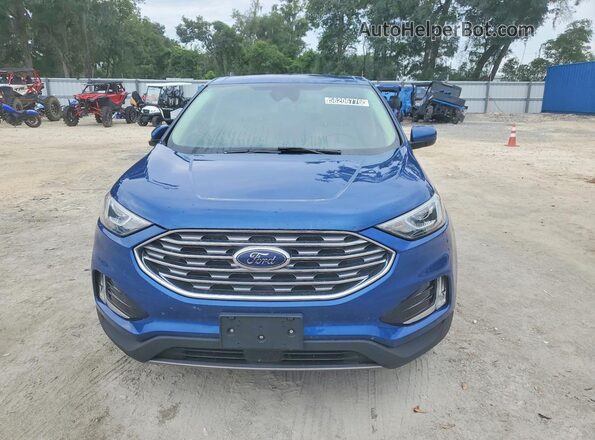 2FMPK3J92MBA53886 2021 FORD EDGE Синий Вид спереди