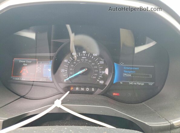 2FMPK3J92MBA53886 2021 FORD EDGE Синий Вид щитка приборов