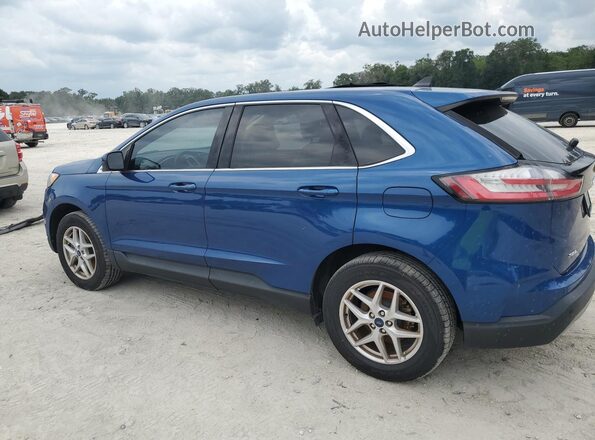 2FMPK3J92MBA53886 2021 FORD EDGE Синий Панорамный вид салона 360°