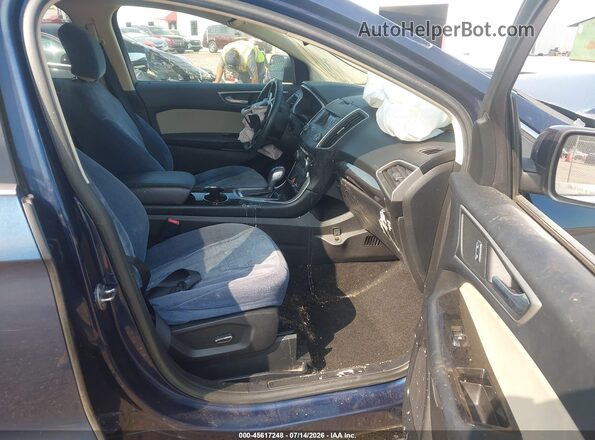 2FMPK3J93HBC41323 2017 FORD EDGE Blue წინა სალონის ხედი
