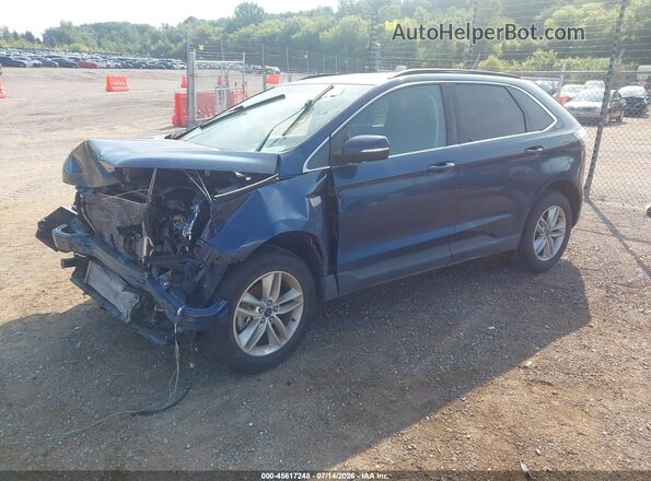 2FMPK3J93HBC41323 2017 FORD EDGE Blue წინა მარცხენა ხედი სამი მეოთხედიდან