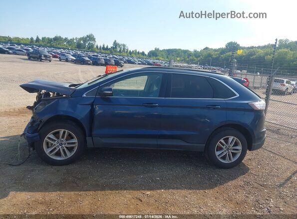 2FMPK3J93HBC41323 2017 FORD EDGE Blue უკანა სალონის ხედი