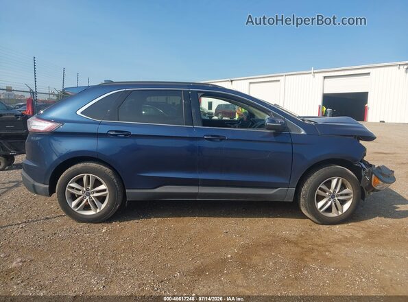 2FMPK3J93HBC41323 2017 FORD EDGE Blue ხელსაწყოთა პანელის ხედი