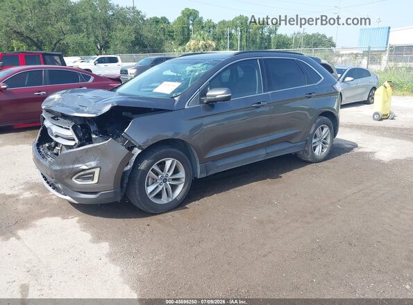 2FMPK3J93JBB84983 2018 FORD EDGE Gray Przód lewy