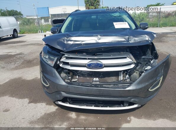 2FMPK3J93JBB84983 2018 FORD EDGE Gray Widok zestawu wskaźników