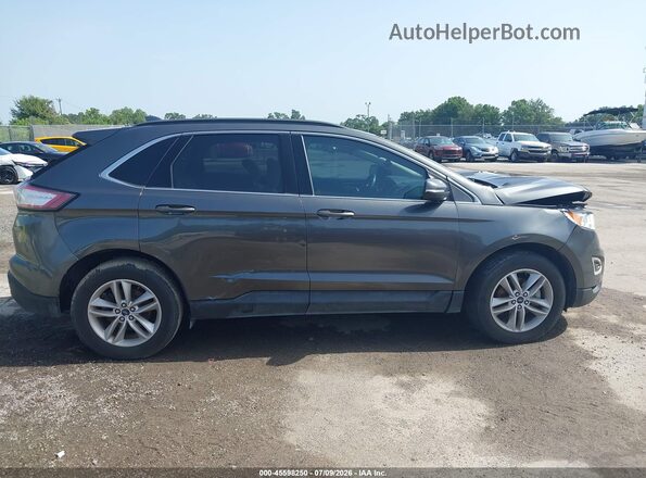 2FMPK3J93JBB84983 2018 FORD EDGE Gray Widok wnętrza z tyłu