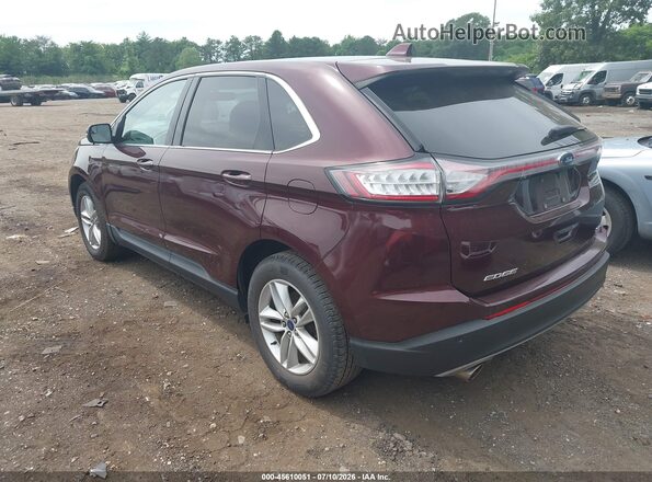 2FMPK3J93JBB97880 2018 FORD EDGE Бордовый Задняя левая четверть