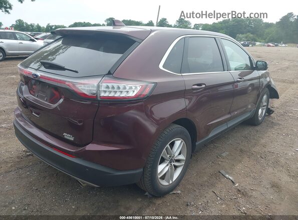 2FMPK3J93JBB97880 2018 FORD EDGE Бордовый Задняя правая четверть