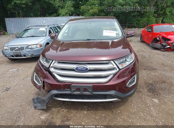 2FMPK3J93JBB97880 2018 FORD EDGE Бордовый Вид щитка приборов