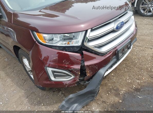2FMPK3J93JBB97880 2018 FORD EDGE Бордовый Вид спереди
