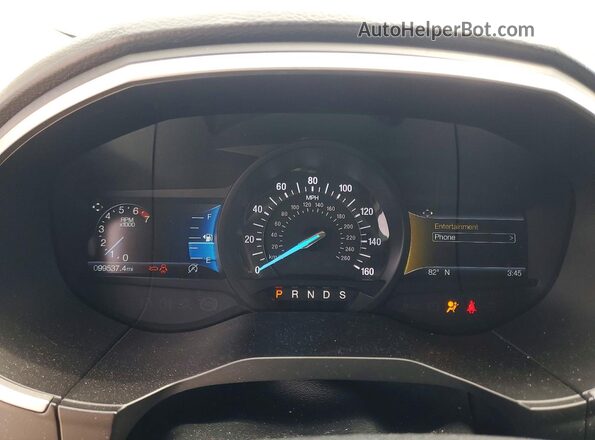 2FMPK3J93KBB25479 2019 FORD EDGE Silver Vista del cuadro de instrumentos