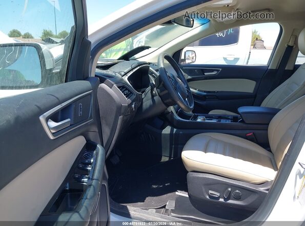 2FMPK3J93KBB61849 2019 FORD EDGE White წინა სალონის ხედი