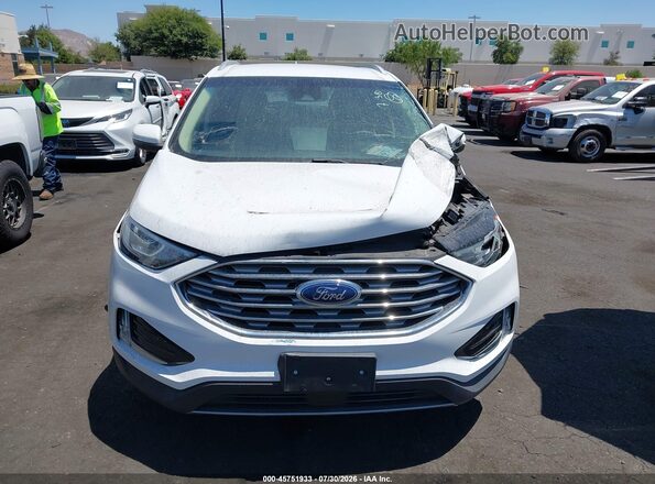 2FMPK3J93KBB61849 2019 FORD EDGE White ხელსაწყოთა პანელის ხედი