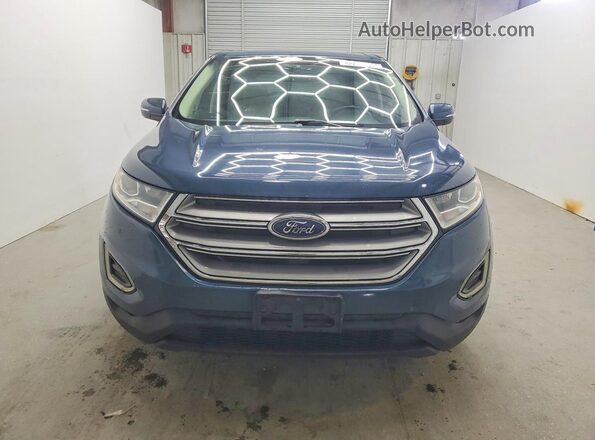 2FMPK3J94GBC01024 2016 FORD EDGE Blue Widok z przodu