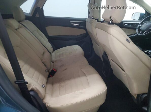 2FMPK3J94GBC01024 2016 FORD EDGE Blue Widok wnętrza z tyłu